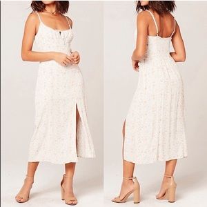 Midi length, thigh-high slit L*Space dress